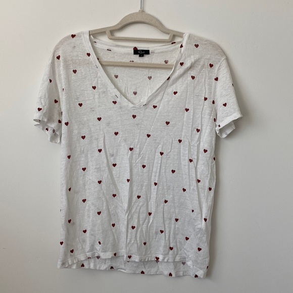 Rails Heart Printed Tee Shirt Size: S - Picture 1 of 3